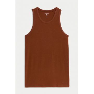 Top de pijama din amestec de modal - Maro