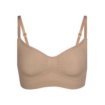 Bustiera modelatoare -  premium fara cusaturi - bretele ajustabile - natural