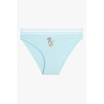 Chiloti cu imprimeu fructat - Alb/Albastru pastel