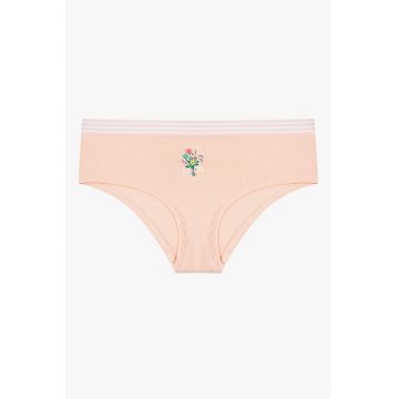 Chiloti din amestec de bumbac - Nude rose