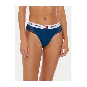 Chiloti tanga dama  albastru - lenjerie intima -