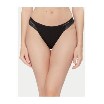 Chiloti tanga  negru - lenjerie intima dama -