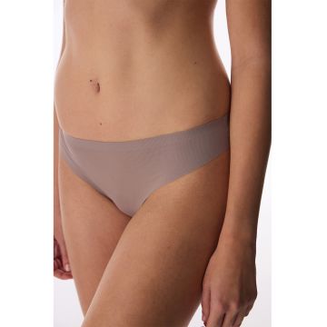 Chiloti tanga uni - Maro taupe deschis