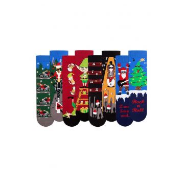 Cutie cu 4 perechi de sosete din bumbac organic Arty Socks Craciun Vesel