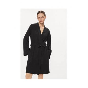 Halat dama -  negru - bumbac elastan - M/L