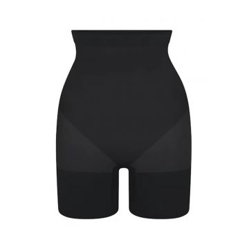 Lenjerie modelatoare -  pantaloni fara bretele - talie inalta - negru - textil