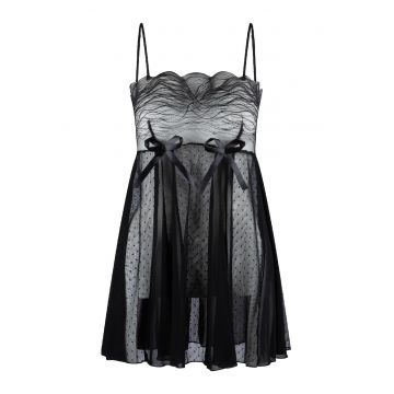 Neglijeu din lurex - Negru