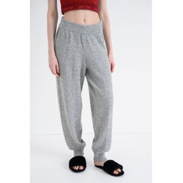 Pantaloni de pijama din amestec de lana - Gri melange