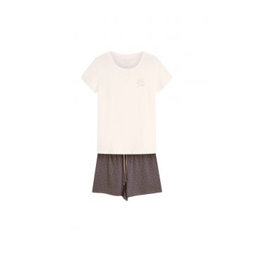 Pijama dama Renya  Alb crem