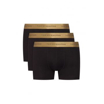 Set de 3 perechi de boxeri barbati -  negru - bumbac/elastan
