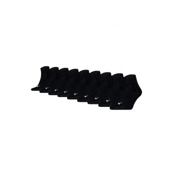 Set de sosete scurte unisex- 9 perechi - Negru