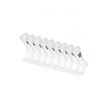 Set de sosete unisex - 9 perechi - Alb