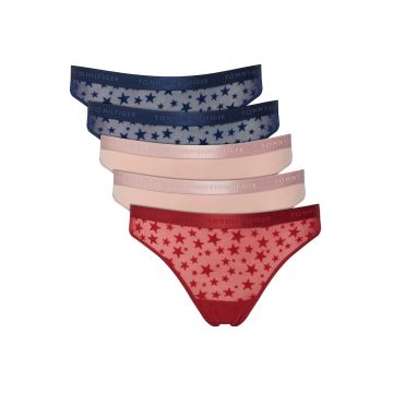 Set de tanga dama  roz - rosu - bleumarin - lenjerie intima