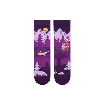 Sosete bumbac Arty Socks Peisaj Montan Violet