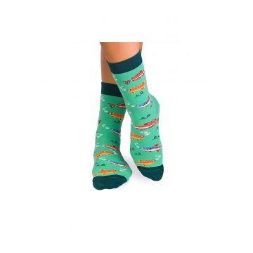 Sosete bumbac organic Fine Cotton Sealife Pesti Menta