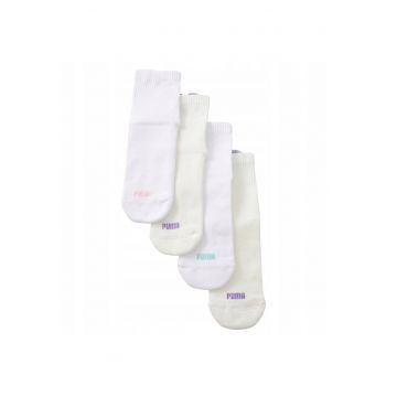 Sosete Dama -  947150 06 - Marime: 35-38 - Amestec Moale Si Confortabil De Bumbac - Constructie Respirabila Pentru O Ventilatie Mai Buna - Cusatura Plat La Degete Pentru Un Confort Sporit - Ajustare Elastica Fara Presiune - Multicolor - 4 Perechi