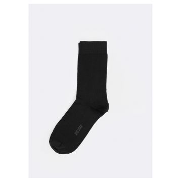 Sosete din bumbac negre Longi 906