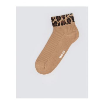 Sosete scurte cu animal print