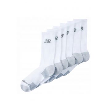 Sosete Sport -  Las51356Eu - Marime 39-42 - Alb - Material Respirabil Pentru Circulatia Aerului - Tehnologie De Evacuare A Umiditatii Pentru Picioare Uscate - Ajustare Elastica Confortabila - Zone Intarite - 6 Perechi