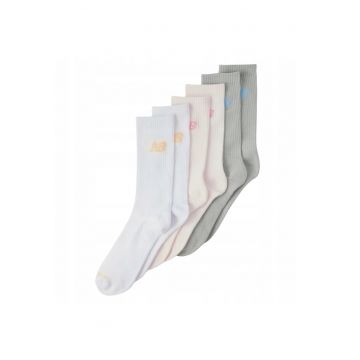 Sosete Sport -  Las51426Eu As3 - Marime 43-46 - Multicolor - Material Respirabil - Tesatura Cu Uscare Rapida Pentru Prospetime - Design Ajustat Pentru Confort Sporit - Elastic Pentru Prevenirea Alunecarii - 6 Perechi