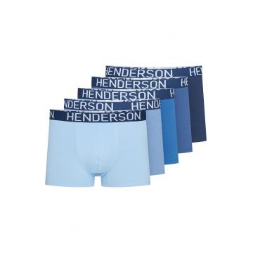 Boxeri barbati -  bumbac - albastru - set 5 perechi