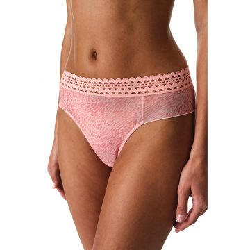 Chiloti brazilieni cu animal print - Roz deschis/Roz pastel