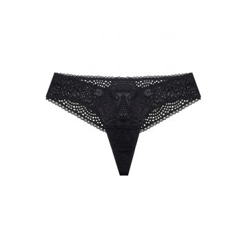 Chiloti tanga  Marvela Negru - Negru