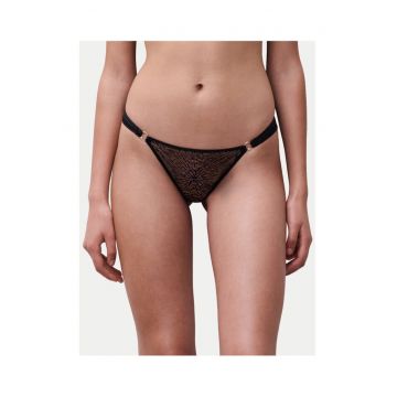 Chiloti tanga nailon - EU - negru