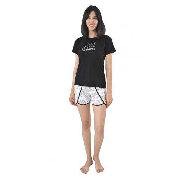 Pijama dama din bumbac - PFV76IMP - Multicolor