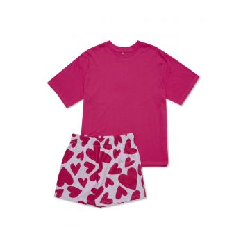 Pijama de dama  bumbac roz