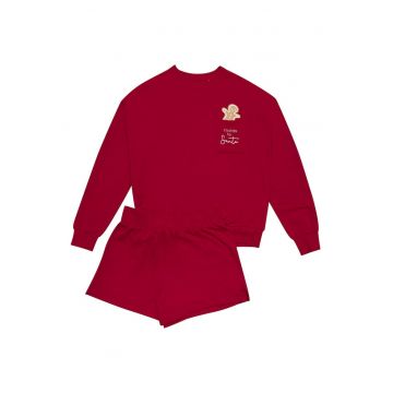 Pijamale de dama  rosu - Craciun