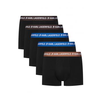 Set 5 perechi boxeri barbati -  bumbac organic - negru
