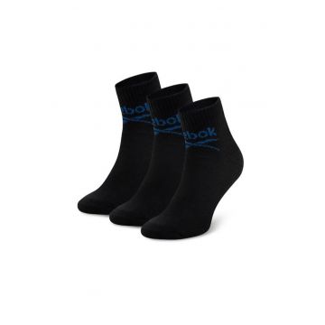 Set de 3 sosete unisex din bumbac - Negru