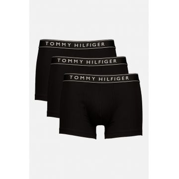 Set de boxeri din amestec de bumbac cu logo - 3 perechi - Negru