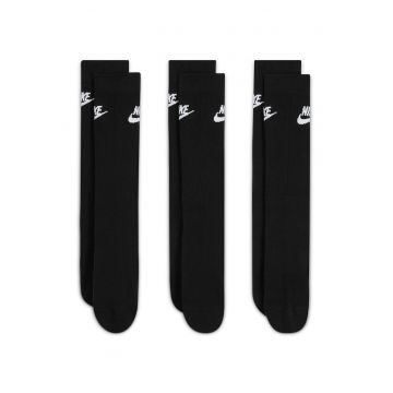 Set de sosete unisex Everyday Essential - 3 perechi - Negru/Alb murdar