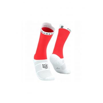 Sosete compresie ciclism  Pro Racing v4.0 Bike SS 2025 - Rosu | Alb