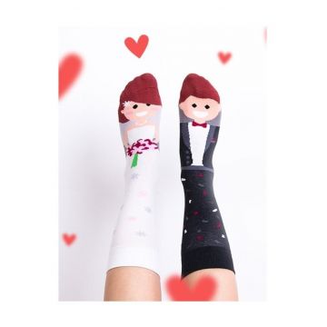 Sosete cu mire si mireasa  Mr Left & Mrs Right