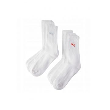Sosete Dama -  701238892 003 - Croi Peste Glezna - Material Moale Si Respirabil - Ajustare Elastica - Tocuri Si Varfuri Intarite - Alb - 6 Perechi - Alb
