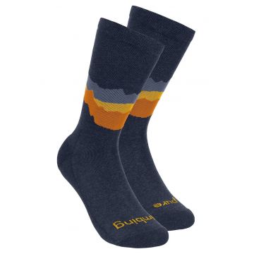 Sosete  Flow - Galben/Bleumarin
