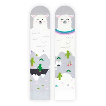 Sosete model unisex  Llamacita - Alb