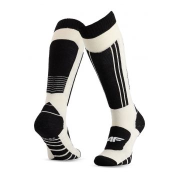 Sosete schi  unisex lana merino alb 43x46