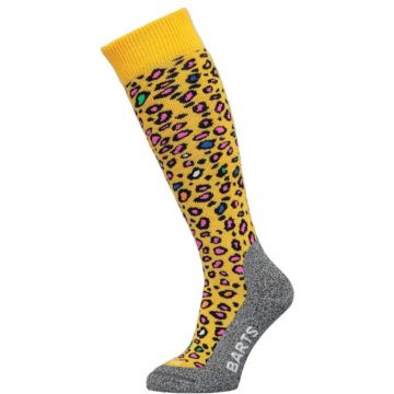 Sosete ski/snowboard pentru copii  Skisock Animal Print Kids - 23-26 - Galben