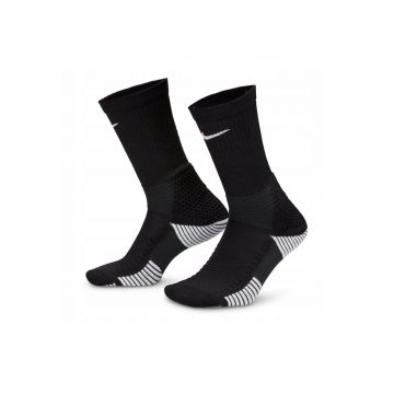 Sosete Sport  HM0285 010 Marime 42 46 Negru Tehnologie Dri Fit Pentru Evacuarea Umiditatii Tehnologie Unicorn 3 D Spacer Knit Pentru Suport in Zone Critice Croi Tehnic Ajustat Pentru Controlul Miscarilor Material Elastic