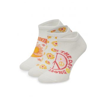 Sosete sport unisex  alb - scurte - 31-34 EU - set 3 perechi