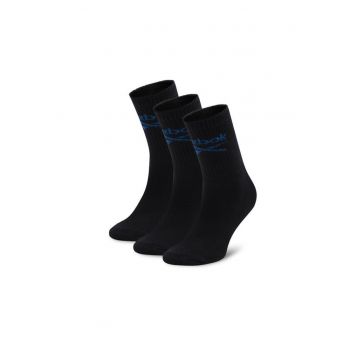 Sosete  unisex - 3 perechi - lungi - negre -