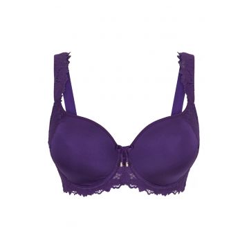 Sutien cu sustinere metalica si suport sporit - Violet