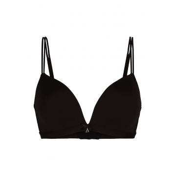 Sutien triunghiular cu aplicatie cu funda Daily 30035 - Negru