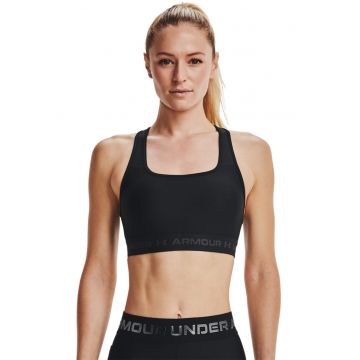 Bustiera cu sustinere medie pentru fitness - Negru
