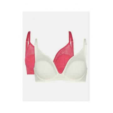 Set 2 sutiene dama -  305208668 - Nylon - Alb - Alb