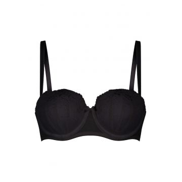 Sutien balconette cu bretele detasabile Daily - Negru